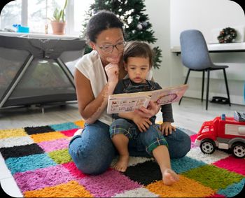 Teacher and Toddler Reading